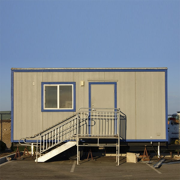 security features such as lockable doors and windows are standard in mobile office trailer rentals